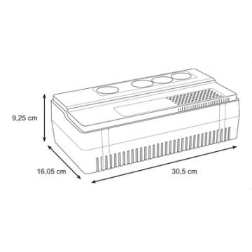  Onduleur UPS BVS 1kVA 4PC Schu 