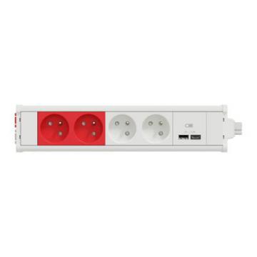  Module M 2PC+2PCr+USBA+C - Blc 