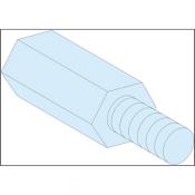  4 Entretoise hexagonale M5 H55 