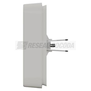  Cadre 1 poste  griffes blanc 