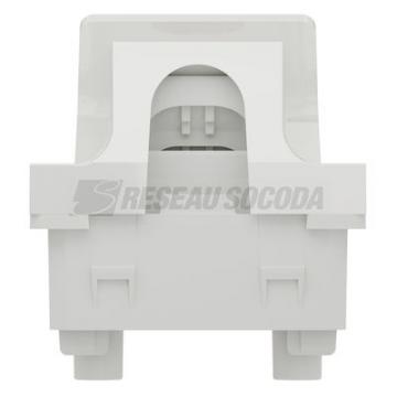  Sortie cble D6-12mm 2m Blanc 