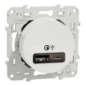  Prise USB type A+C rapide blc 