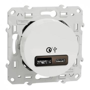 Prise USB type A+C rapide blc 