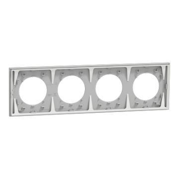  Odace plaque 4 postes gris gal 