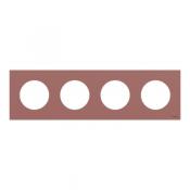  Odace plaque 4 postes rose gre 