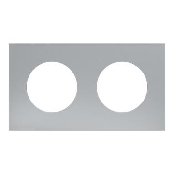  Odace M. plaque 2 postes titan 