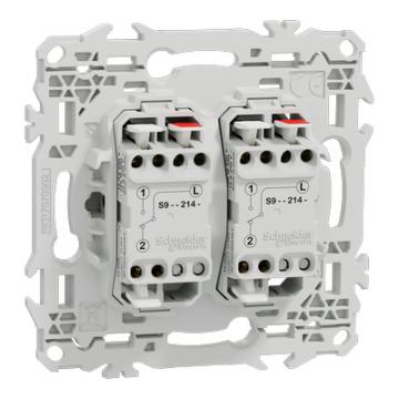  Odace double VV ou poussoir bl 
