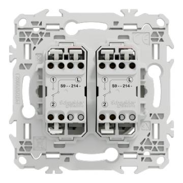  Odace double VV ou poussoir bl 