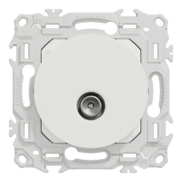  Odace prise TV simple blanc 