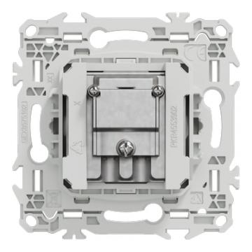  Odace prise TV/FM blanc 