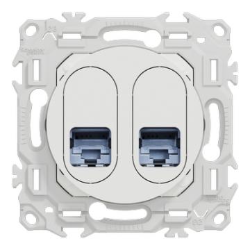  Odace prise double RJ45 cat.6 