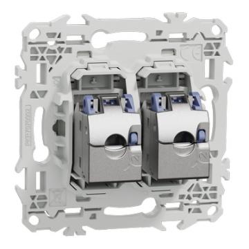  Odace prise double RJ45 cat.6 