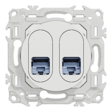 Odace prise double RJ45 cat.6a 