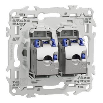  Odace prise double RJ45 cat.6a 