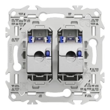  Odace prise double RJ45 cat.6a 
