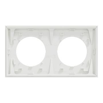  Odace plaque 2 postes blanc 