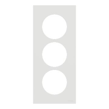  Odace plaque 3 postes 57mm bla 