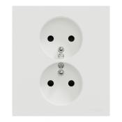  Odace prise 2P+T double blanc 