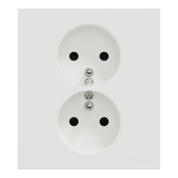  Odace prise 2P+T double blanc 