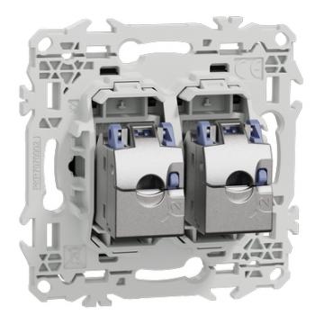  Odace prise double RJ45 cat.6 