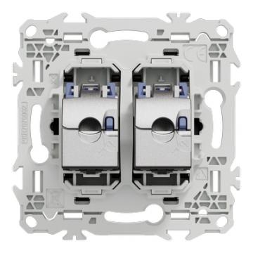  Odace prise double RJ45 cat.6 