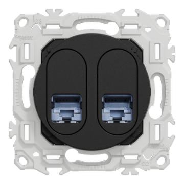  Odace prise double RJ45 cat.6a 
