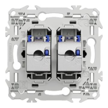  Odace prise double RJ45 cat.6a 