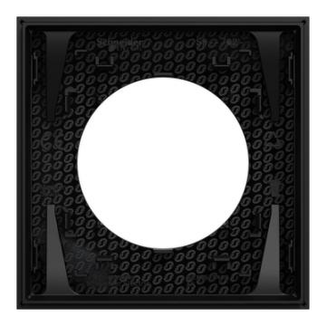  Odace plaque 1 poste noir 