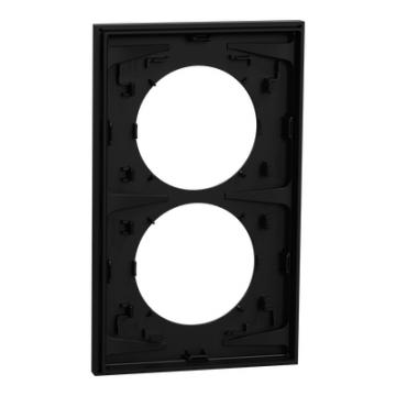  Odace plaque 2 postes 57mm noi 