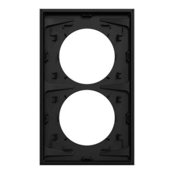  Odace plaque 2 postes 57mm noi 