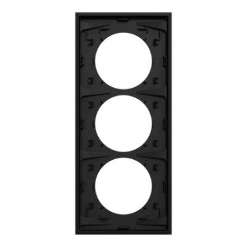  Odace plaque 3 postes 57mm noi 