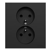  Odace prise 2P+T double noir g 