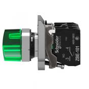  BOUTON TOURNANT LUMINEUX VERT 