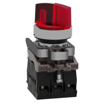  BOUTON TOURNANT LUMINEUX ROUGE 