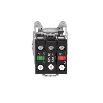  BT lum flush rouge 1O+1F 24V 
