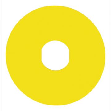  Etiquette circulaire jaun 