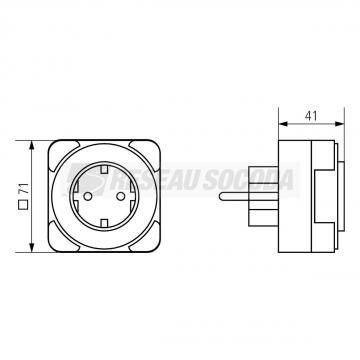  Prise programmable 7jrs. 16A/2 