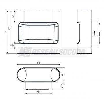  Applique LED SL 8,5W en alumin 