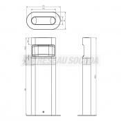  Borne LED BL 8,5W 40 centim�tr 