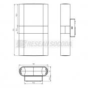  Applique LED UD 11,5W en alumi 
