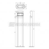 Borne LED B plus 8,5W + d�tect 