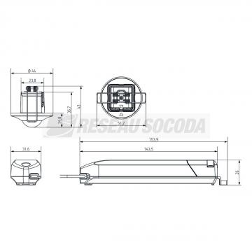  D�tecteur mouvement mini  enca 