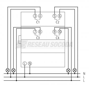  Extension commutation 4 contac 