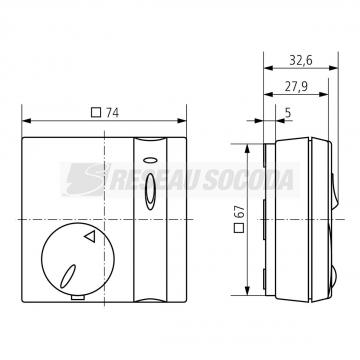  Thermostat d'ambiance electron 