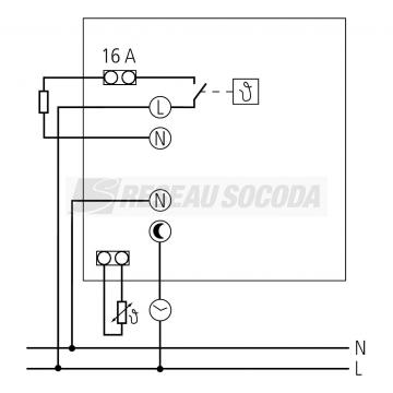  Thermostat d'ambiance electron 
