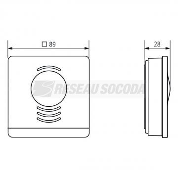  Thermostat d'ambiance 24h 7j 2 
