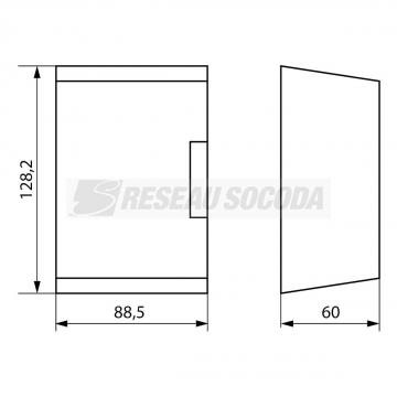  Cache borne pour horloge 70mm 