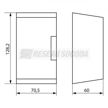  Cache borne pour horloge 52 mm 