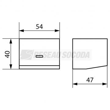  Cache borne pour horloge 52 mm 