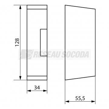  Cache borne pour horloge17 5mm 